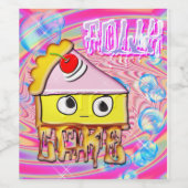 Polly Cake - Tortina - Wijn Etiket (Enkel label)