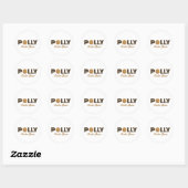 Polly cookie Queen Ronde Sticker (Vel)