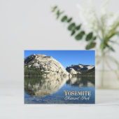 Polly Dome Reflection, Yosemite National Park Briefkaart (Staand voorkant)