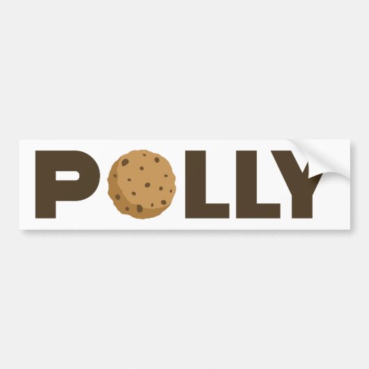 Polly koekje bumper sticker (Voorkant)