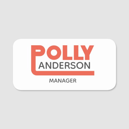 Polly Name Tag (Voorkant)