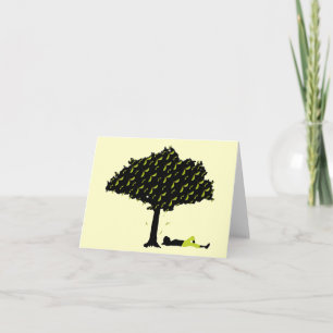 Polly Nose Tree Note Card Kaart