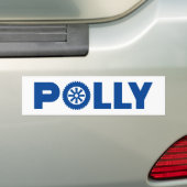 Polly Petrol Head Bumpersticker (Op auto)