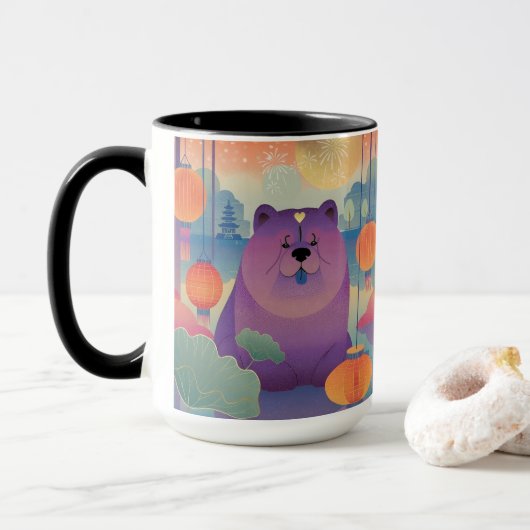 POLLY PLUM chow hond 450 gram Mok (Met donut)