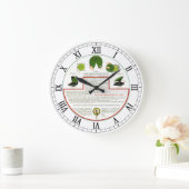 Polly Portable Phonograph Wall Clock Grote Klok (Huis)
