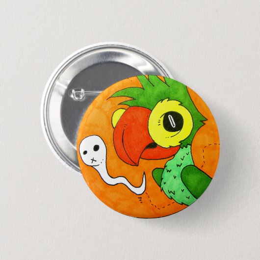 Polly Talk badge Ronde Button 5,7 Cm (Voorkant /achterkant)