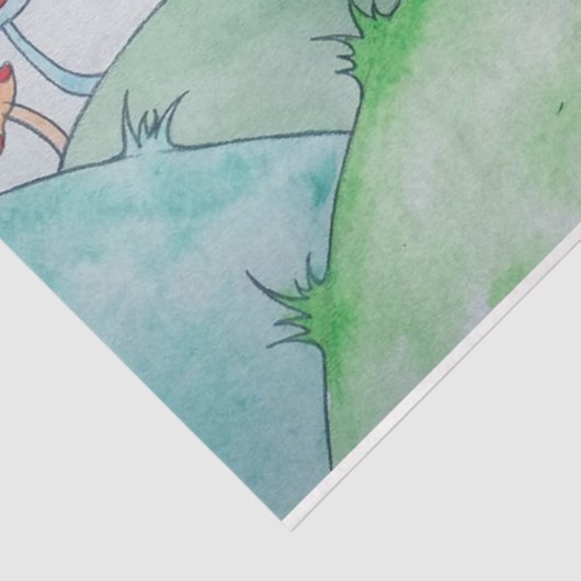 Polly The Mouse III Kinder Tissuepapier (Detail)