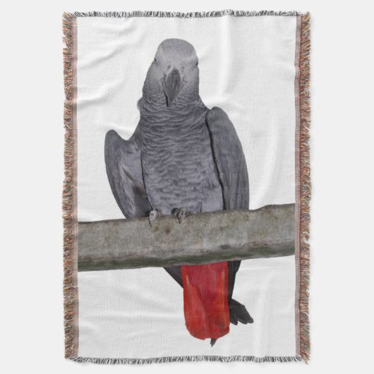 Polly Throw Blanket (grijs) Deken (Voorkant Verticaal)