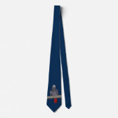 Polly Tie Double Sided Kleur (Marineblauw) Stropdas (Voorkant)