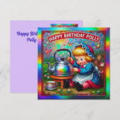 POLLY ~ Verjaardag Kaart ~ Kwekerij Rhyme ~ (Voorkant / Achterkant)