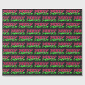 Polly Vorname Name Graffiti red green Cadeaupapier (Vlak)