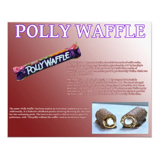 Polly Waffle Foto Afdruk (Voorkant)