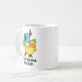 Polly Wanna Quacker Funny Animal Pun Koffiemok (Voorkant links)