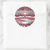 Polnisch Österreichisch Österreich Baum Ronde Sticker (Tas)