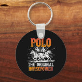 Polo3 paardenprint sleutelhanger (Voorkant)