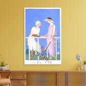 Polo, 1920-29 (pochoirdruk) canvas afdruk (Insitu (Woonkamer))