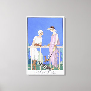 Polo, 1920-29 (pochoirdruk) canvas afdruk