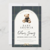 Polo Baby Shower Invitation Preppy Baby Shower Tem Kaart (Voorkant)