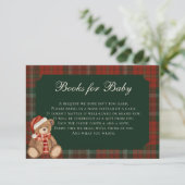 Polo Bear Baby Shower Books For Baby Informatiekaartje (Staand voorkant)