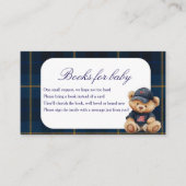 Polo Bear Baby Shower Books For Baby Informatiekaartje (Voorkant)