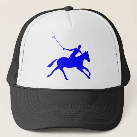 Polo - blauw trucker pet (Voorkant)