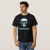 Polo de hombre negro diseño de calavera (Voorkant volledig)