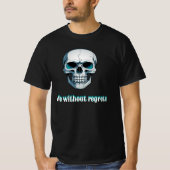 Polo de hombre negro diseño de calavera (Voorkant)