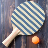 Polo Gestreepte Capri Blauwe Kleur Tafeltennisbatje