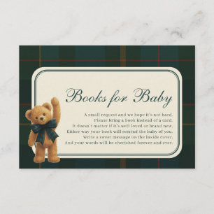 Polo Heritage Teddybeerboeken voor babyjongens Informatiekaartje