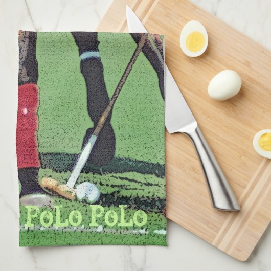Polo Hooves & Mallets Kitchen Towel Theedoek (Quarter Fold)