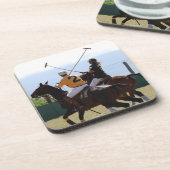 Polo Horse Match Set van zes Onderzetters (Linkerzijde)