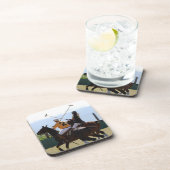 Polo Horse Match Set van zes Onderzetters (Rechterzijde)