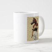 Polo Horse Portrait Grote Koffiekop (Voorkant rechts)