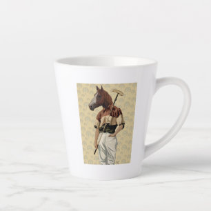 Polo Horse Portrait Latte Mok