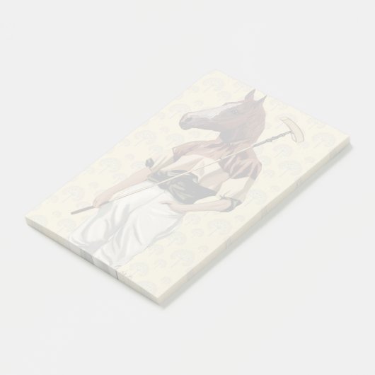 Polo Horse Portrait Post-it® Notes (Schuin)