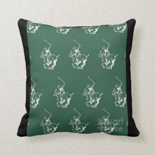 Polo Horse Ride Sport Jockey Equestrian Pattern Kussen