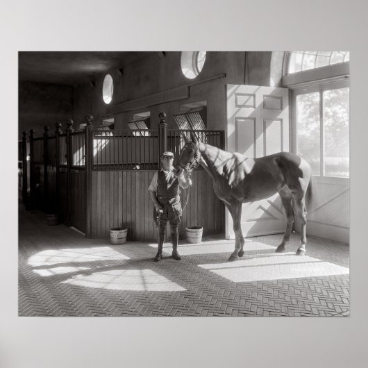 Polo Horse Stables, 1933.  foto Poster (Voorkant)