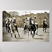 Polo Horses Galloping Poster (Voorkant)