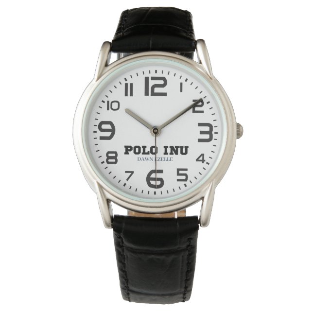 POLO INU MANNEN SPORTS WATCH HORLOGE (Voorkant)
