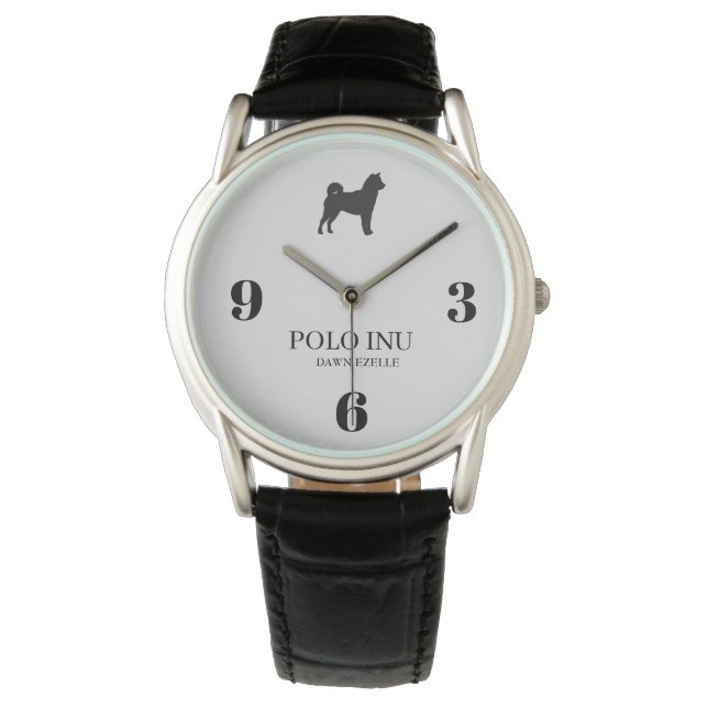 POLO INU MANNEN SPORTS WATCH HORLOGE (Voorkant)