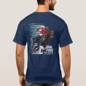 Polo Kampioenschap Equestrian Ruiter Dans met Paar (Achterkant)