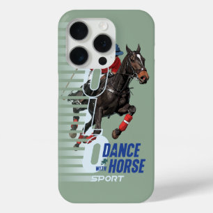 Polo Kampioenschap Equestrian Ruiter Dans met Paar iPhone 15 Pro Case