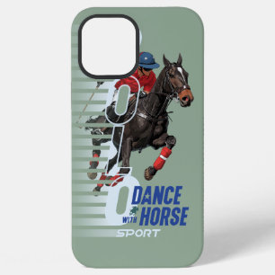 Polo Kampioenschap Equestrian Ruiter Dans met Paar iPhone 12 Pro Max Hoesje