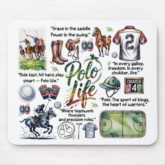 Polo Life Illustrated Muismat (Voorkant)