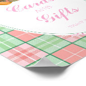 Polo Luxe Teddybeer Baby shower Kaarten en geschen Poster (Hoek)