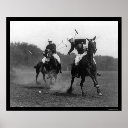 Polo Match Field Artillery 1926 Poster (Voorkant)