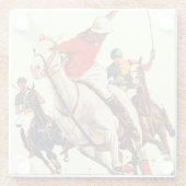 Polo Match Glazen Onderzetter (Achterkant)