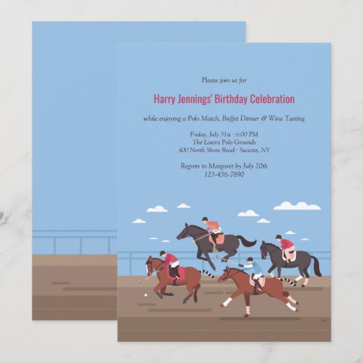 Polo Match Kaart (Voorkant / Achterkant)