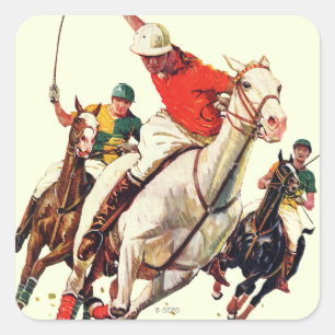 Polo Match Vierkante Sticker
