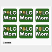 Polo Moeder Vierkante Sticker (Vel)